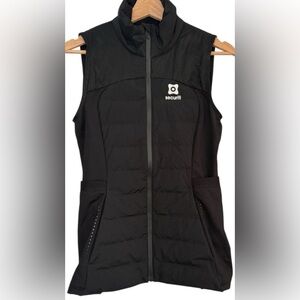 Lululemon Goose Down Puffer Vest Sz 6 Black Zip Athleisure Layering